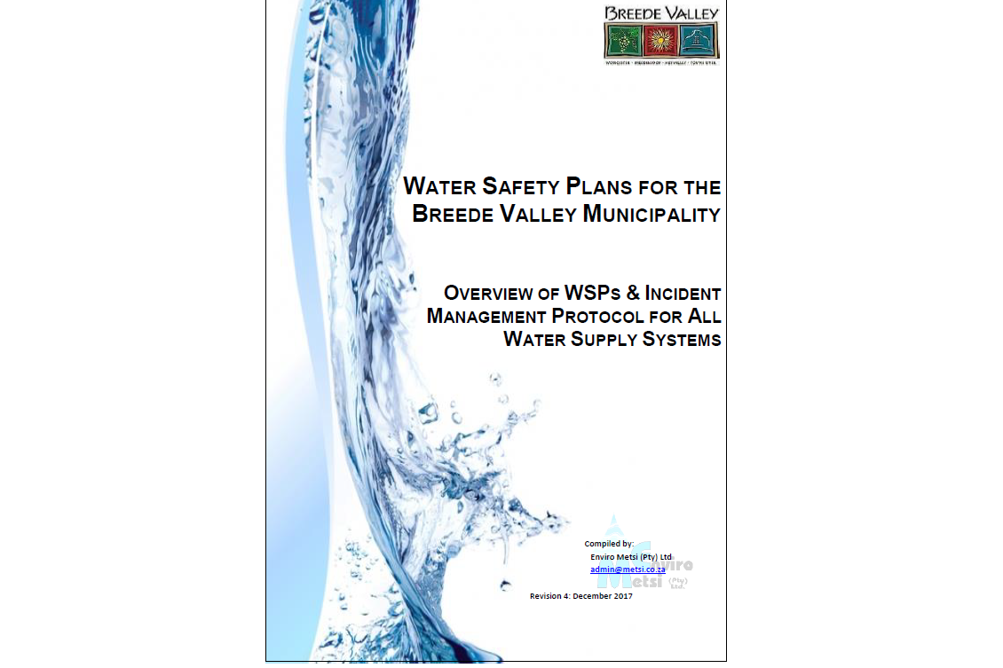 Plant & Process Audits and Water Safety Plan Update for Breede Valley Municipality